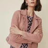 Online Oasis Premium Suede Jacket Burgundy