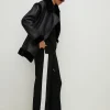 Online Oasis Premium Wide Leg Drawstring Trouser Black