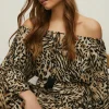 Best Oasis Print Bardot Dress Animal