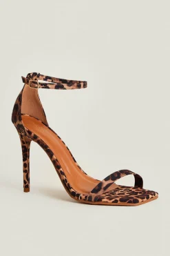 Fashion Oasis Print Heeled Sandal Leopard