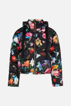 Outlet Oasis Printed Zip Through Padded Coat Multi