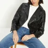 Online Oasis Pu Biker Black