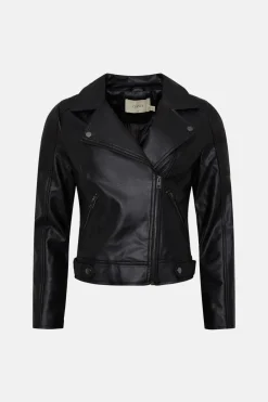 Online Oasis Pu Biker Black
