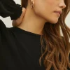 Outlet Oasis Puff Sleeve Tie Back Jumper Ivory