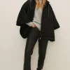 Clearance Oasis Quilted Poncho Black