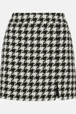 Outlet Oasis Rachel Stevens Houndstooth Tweed Mini Skirt Mono