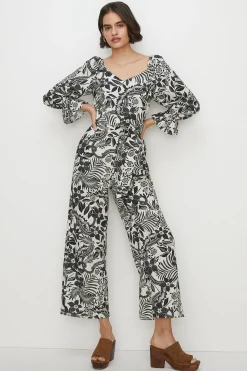 Discount Oasis Rachel Stevens Petite Paisley Floral Jumpsuit Mono
