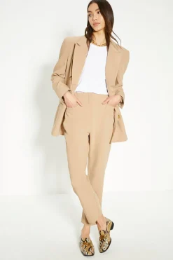 Outlet Oasis Rachel Stevens Stretch Crepe Tapered Trousers Camel