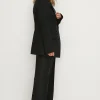 Hot Oasis Rachel Stevens Tuxedo Wide Leg Trouser Black