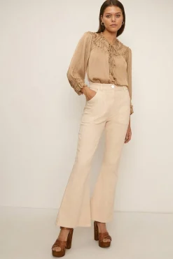 Sale Oasis 70S Patched Pocket Jean Pale Wash