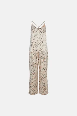 Sale Oasis Satin Cami Pj Set Animal
