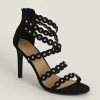 New Oasis Scallop Strap Stud Detail Sandal Tan