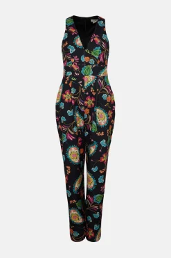 Online Oasis Scuba V Neck Jumpsuit Multi