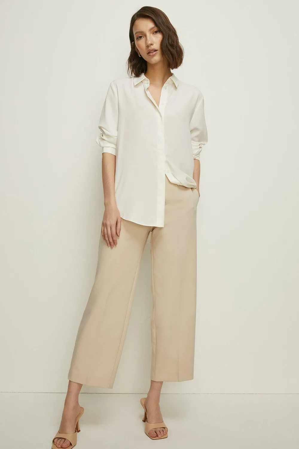 Discount Oasis Seam Detail Tailo Slim Leg Trouser Red