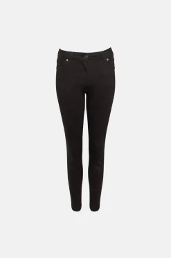 Best Oasis Short Jade Organic Mid Rise Skinny Jean Black