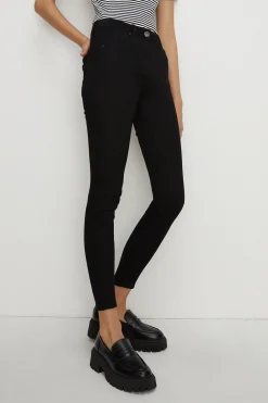 Best Oasis Short Jade Organic Mid Rise Skinny Jean Black