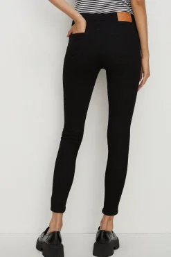 Best Oasis Short Jade Organic Mid Rise Skinny Jean Black
