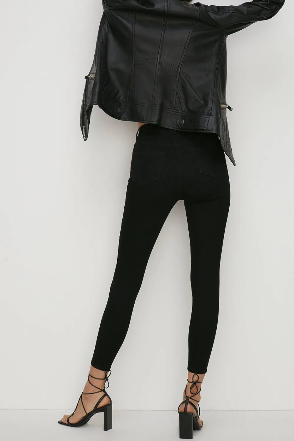 Clearance Oasis Short Lily Organic High Rise Skinny Jean Mid Wash