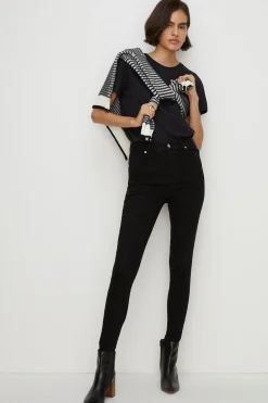 Hot Oasis Short Organic Sculpting Skinny Jean Black