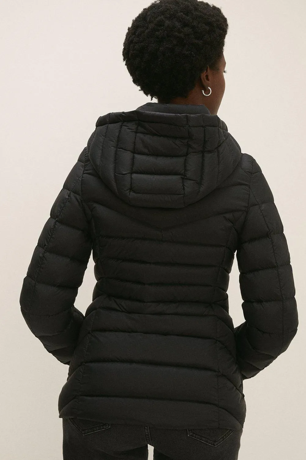 Best Oasis Short Padded Packable Coat Black