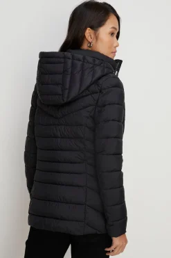 Outlet Oasis Short Padded Packable Jacket Black