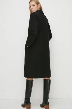 Outlet Oasis Single Breasted Relaxed Coat Black
