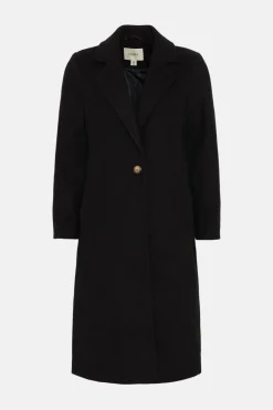 Outlet Oasis Single Breasted Relaxed Coat Black