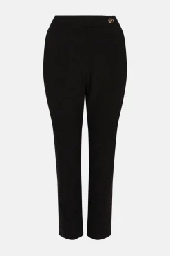 Online Oasis Slim Leg Ankle Grazer Trouser Black
