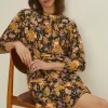 Online Oasis Slinky Jersey Floral Twist Front Mini Dress Multi