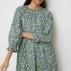 Discount Oasis Small Pansy Crinkle Mini Dress Green