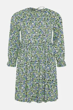 Discount Oasis Small Pansy Crinkle Mini Dress Green