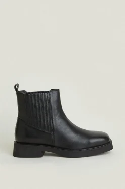 Discount Oasis Smart Leather Chelsea Ankle Boots Black