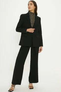 Online Oasis Smart Tailored Button Detail Blazer Fuchsia