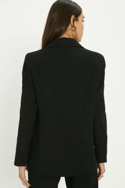 Online Oasis Smart Tailored Button Detail Blazer Fuchsia