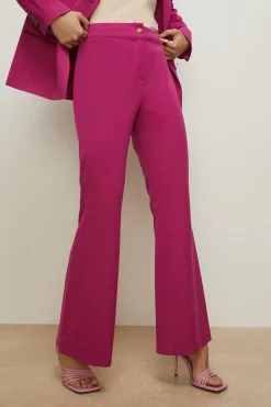 Discount Oasis Smart Tailored Straight Leg Trouser Fuchsia