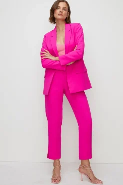 New Oasis Split Detail Straight Leg Trouser Pink
