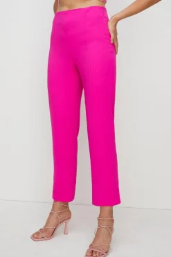 New Oasis Split Detail Straight Leg Trouser Pink