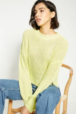 Discount Oasis Stitch Detail Crew Neck Jumper Orange