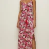 Fashion Oasis Strappy Maxi Dress Red