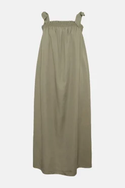 Hot Oasis Strappy Trapeze Dress Sage