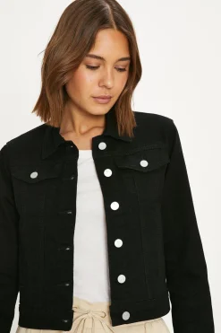 Online Oasis Stretch Denim Nancy Jacket Black