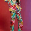 Hot Oasis Swirl Printed Pocket Trouser Multi