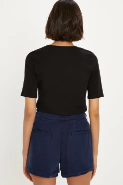 New Oasis Tencel Utility Shorts Navy