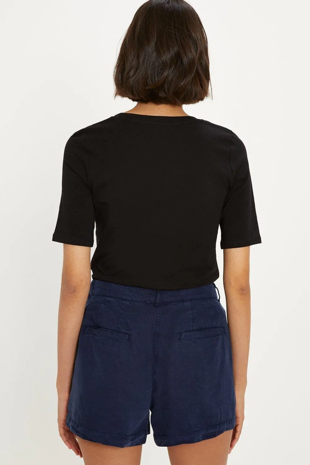 New Oasis Tencel Utility Shorts Navy