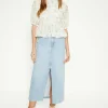 Discount Oasis Textured Floral Puff Sleeve Top Ivory
