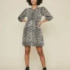 Outlet Oasis Textured Printed Skater Dress Animal