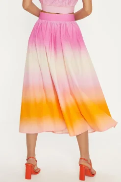 New Oasis Tie Dye Midi Skirt Multi