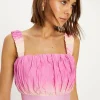 Outlet Oasis Tie Dye Ruched Strappy Top Multi