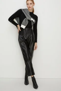 Sale Oasis Travelling Rib Crew Neck Jumper Black