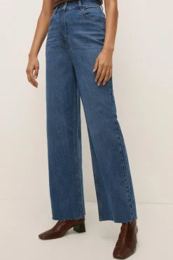 Discount Oasis Wide Leg Jean Mid Wash